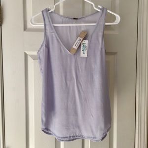 Chan Luu Heather Viscose V-Neck Tank, New w/Tags